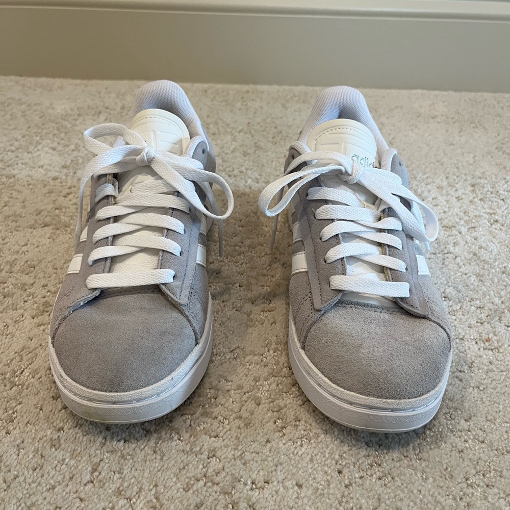 Adidas Classic Gray and White Sneakers